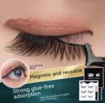 Liquid Eyeliner Magnetic False Eyelashes Set  Five Pairs Of Glue-free Magnetic Eyelashes - Image 7