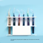 6-hole Eyelash Tweezers Display Stand Acrylic Eyelash Tweezers Rack Organizing Rack Grafting Eyelash Tweezers Storage Rack - Image 5