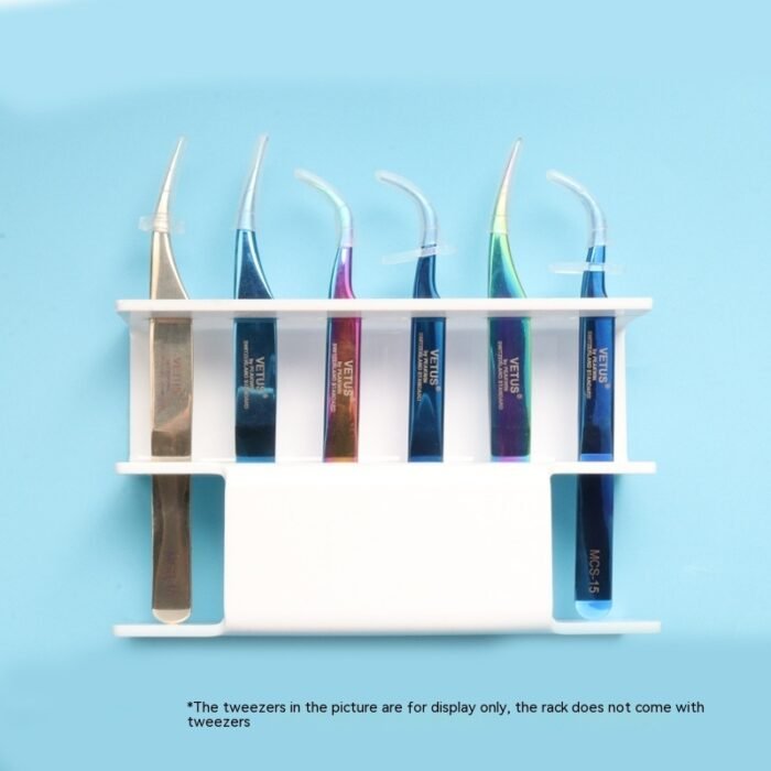 6-hole Eyelash Tweezers Display Stand Acrylic Eyelash Tweezers Rack Organizing Rack Grafting Eyelash Tweezers Storage Rack - Image 5