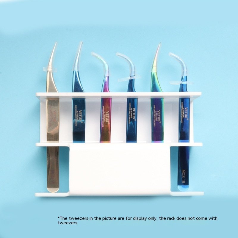 067e9182-f71a-494f-886b-e2cb8c725c36.jpg 6-hole Eyelash Tweezers Display Stand Acrylic Eyelash Tweezers Rack Organizing Rack Grafting Eyelash Tweezers Storage Rack - Image 5