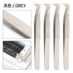 Grafting Eyelash Special Tweezers High Precision Fish Pattern Olecranon Tweezers Stainless Steel Eyelash Tweezers - Image 3
