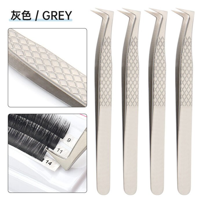 Grafting Eyelash Special Tweezers High Precision Fish Pattern Olecranon Tweezers Stainless Steel Eyelash Tweezers - Image 3
