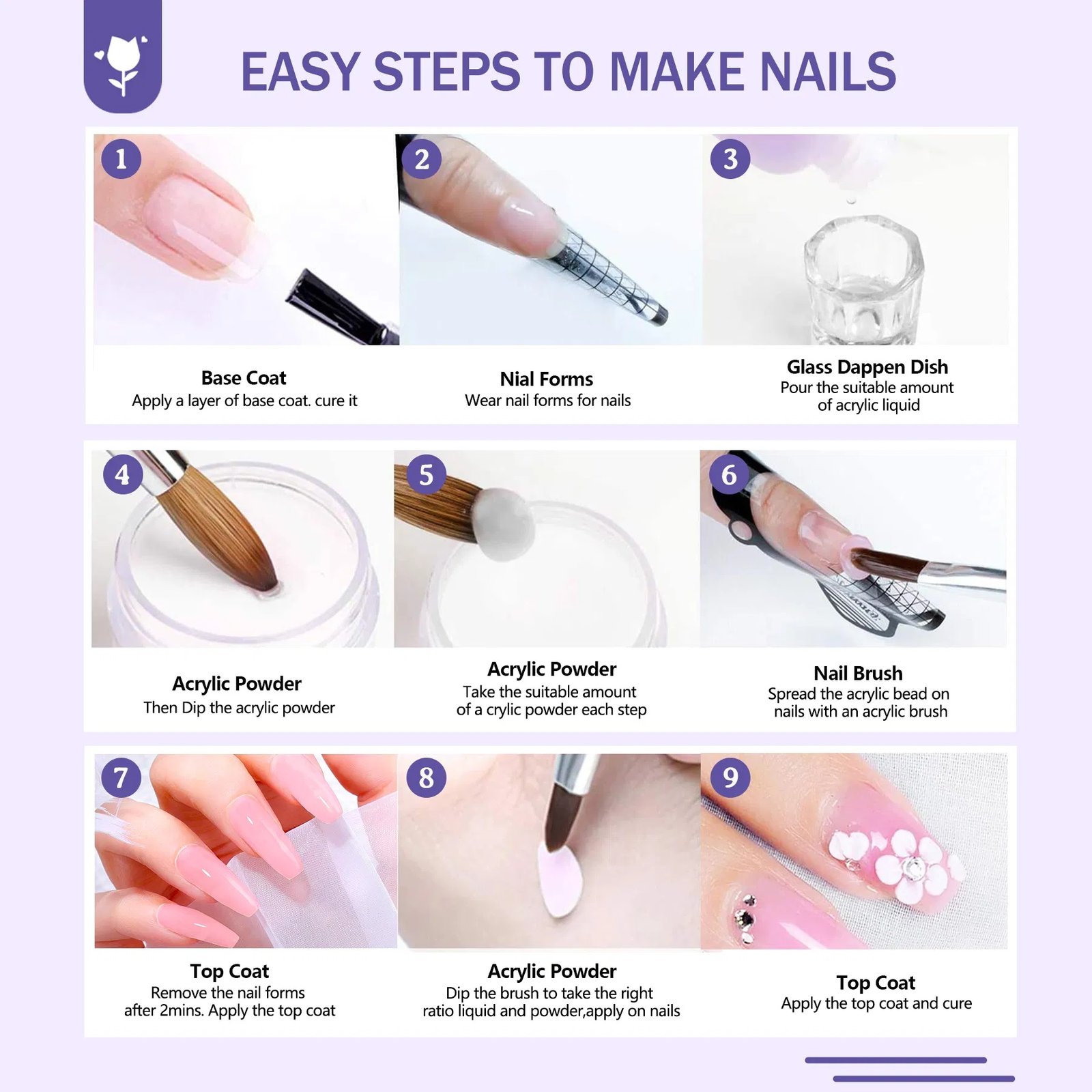 111a0d18-0132-4d6d-8268-6cd9dae32bb9.jpg Acrylic Nail Kit With Everything For Beginners, Professional Nail Starter Kit , 24 Color Glitter Acrylic Powder And Liquid Monomer Set, Nail Glitter And DIY Nail Art Tools - Image 8