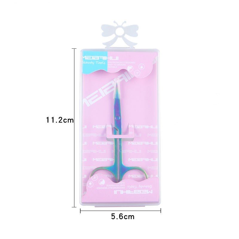 13441779-2500-4b49-ac98-108e27bdb8d2.jpg Stainless Steel Color Titanium Eyebrow Trimmer Makeup Beauty Small Scissors - Image 10
