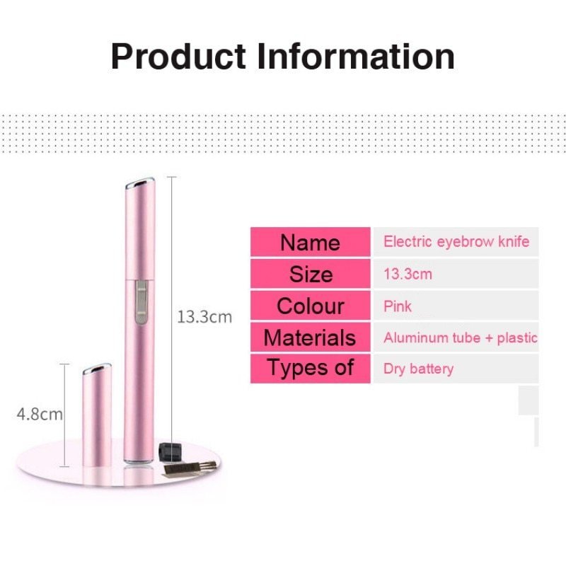 135681140800.jpg Electric eyebrow shaping tool Lady's eyebrow shaving machine - Image 5