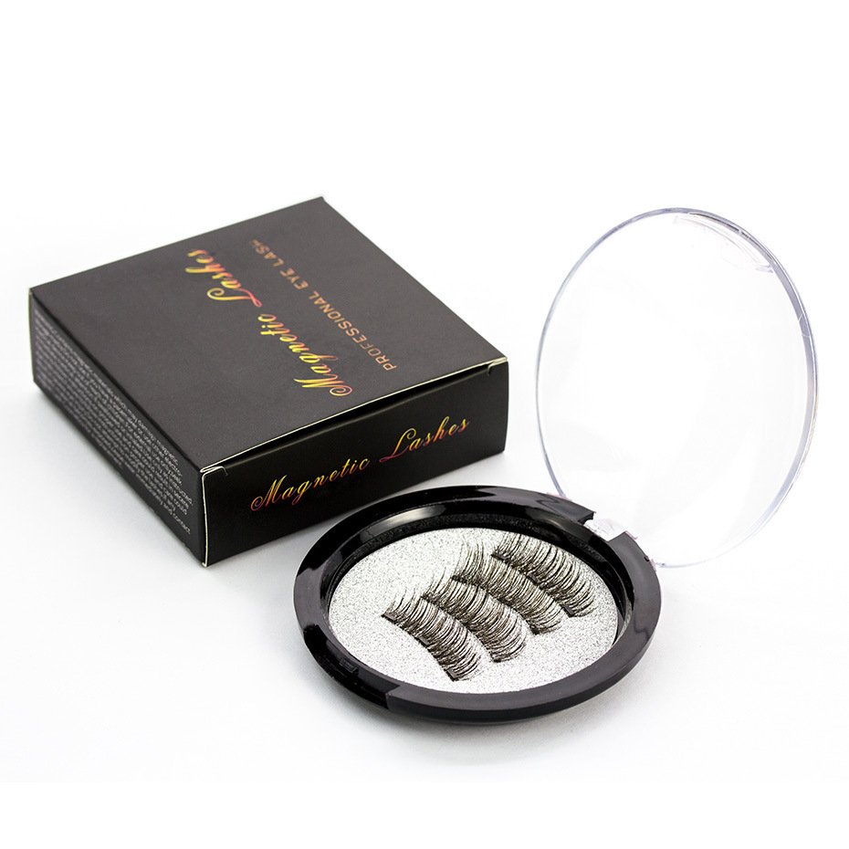 1617179065369.jpg Three Magnetic Glue-Free Magnetic Eyelashes Small Round Box Magnet False Eyelashes - Image 4