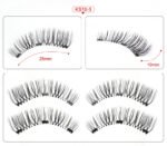 Three Magnetic Glue-Free Magnetic Eyelashes Small Round Box Magnet False Eyelashes