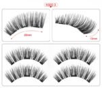 Three Magnetic Glue-Free Magnetic Eyelashes Small Round Box Magnet False Eyelashes - Image 2