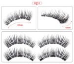 Three Magnetic Glue-Free Magnetic Eyelashes Small Round Box Magnet False Eyelashes - Image 3