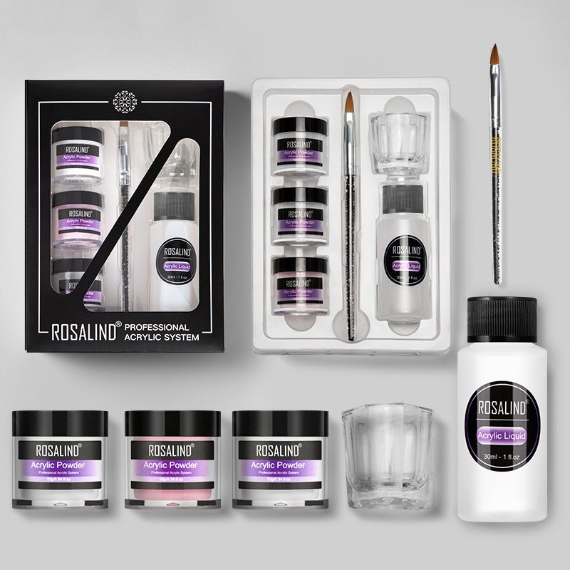 1617447564011.jpg Nail Powder Acrylic System Kit Professional Nail Art Tool Set Contain Glass Cup Acrylic Liquid Extention Carving Manicure - Image 1