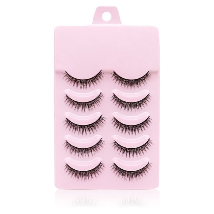 Natural Short Cross False Eyelashes Handmade Fake Eye Lashes Makeup USA - Image 3