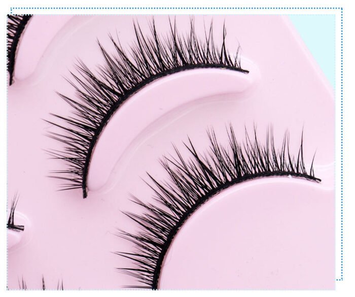 Natural Short Cross False Eyelashes Handmade Fake Eye Lashes Makeup USA - Image 4