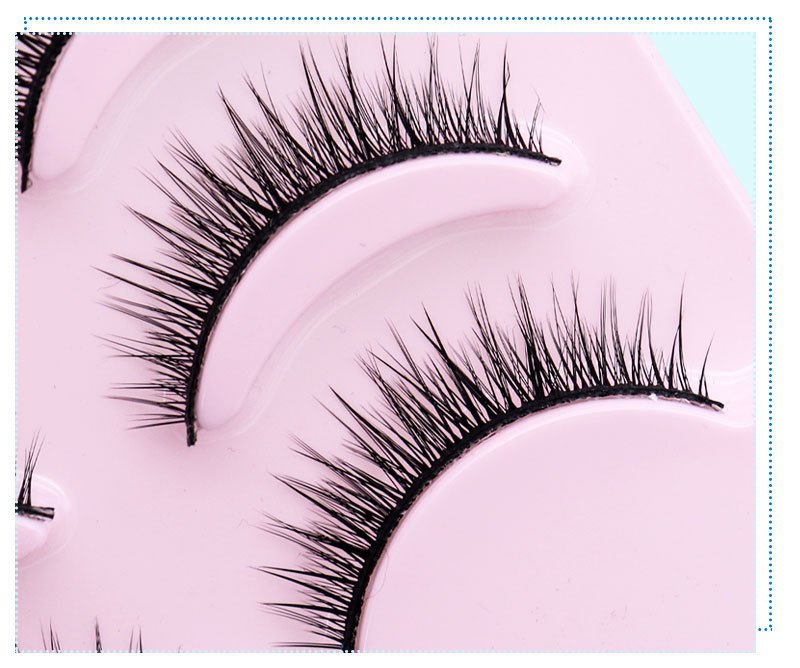 1619234566475.jpg Natural Short Cross False Eyelashes Handmade Fake Eye Lashes Makeup USA - Image 4
