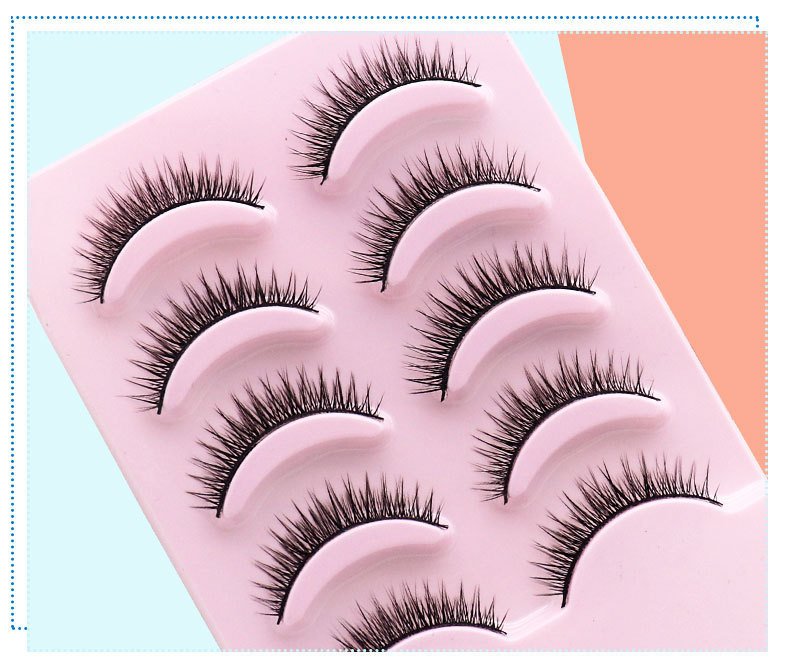 1619234566476.jpg Natural Short Cross False Eyelashes Handmade Fake Eye Lashes Makeup USA - Image 5