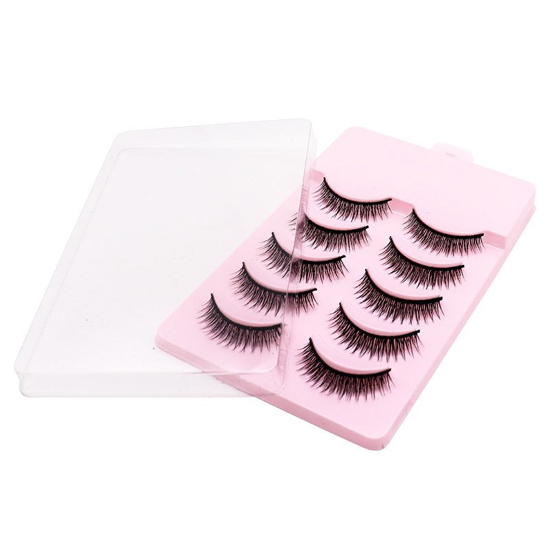 1619234566478.jpg Natural Short Cross False Eyelashes Handmade Fake Eye Lashes Makeup USA - Image 2