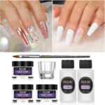 Rosalind Wholesale Oem Private Label Nail Art Acrylic Powder System Starter Kit Crystal Nail Powder Set For Nail Extension - Image 3