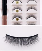 3D Natural Simulation Magnet Eyelashes Spot Four Pairs Of Magnetic Eyeliner Set - Image 3