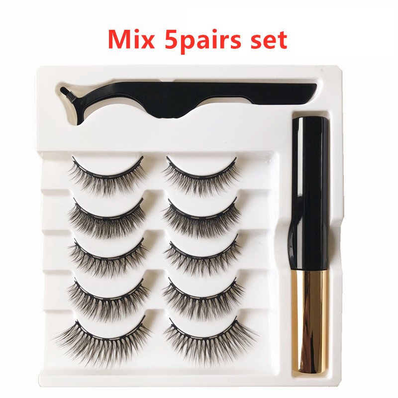 1621332135981.jpg Five Pairs Of Magnetic Eyeliner Eyelashes Set - Image 7