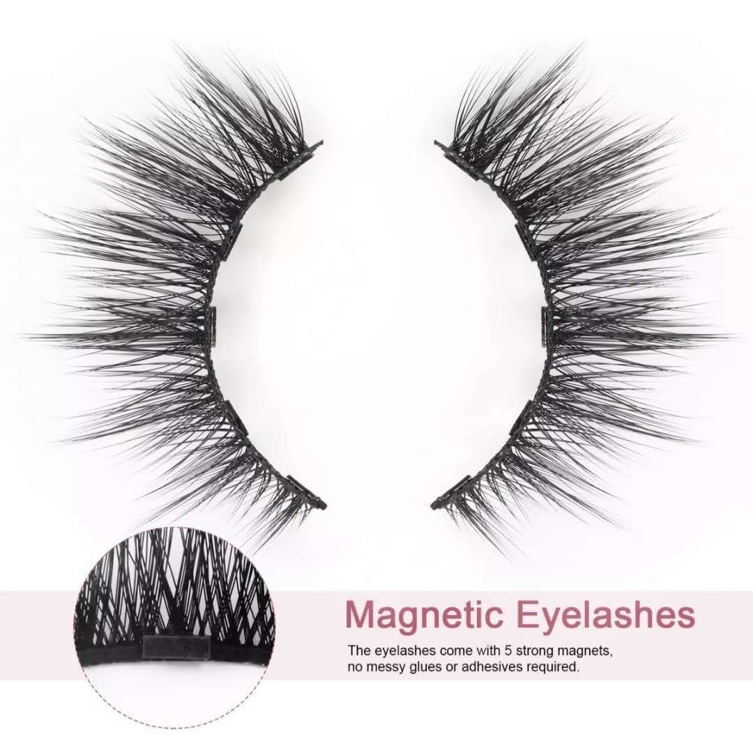 1622615874185.jpg Liquid Eyeliner Magnetic False Eyelashes Set  Five Pairs Of Glue-free Magnetic Eyelashes - Image 5