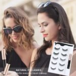 Liquid Eyeliner Magnetic False Eyelashes Set  Five Pairs Of Glue-free Magnetic Eyelashes - Image 4