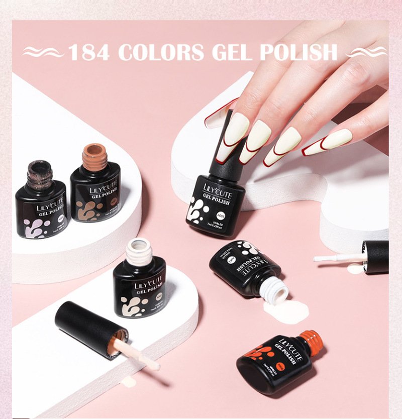 1731239566926548992.jpg 184 Colors Full Set Nail Glue Set Matte Nail Art Non-wash Sealing Layer Nail Polish Gel Base Gel - Image 1