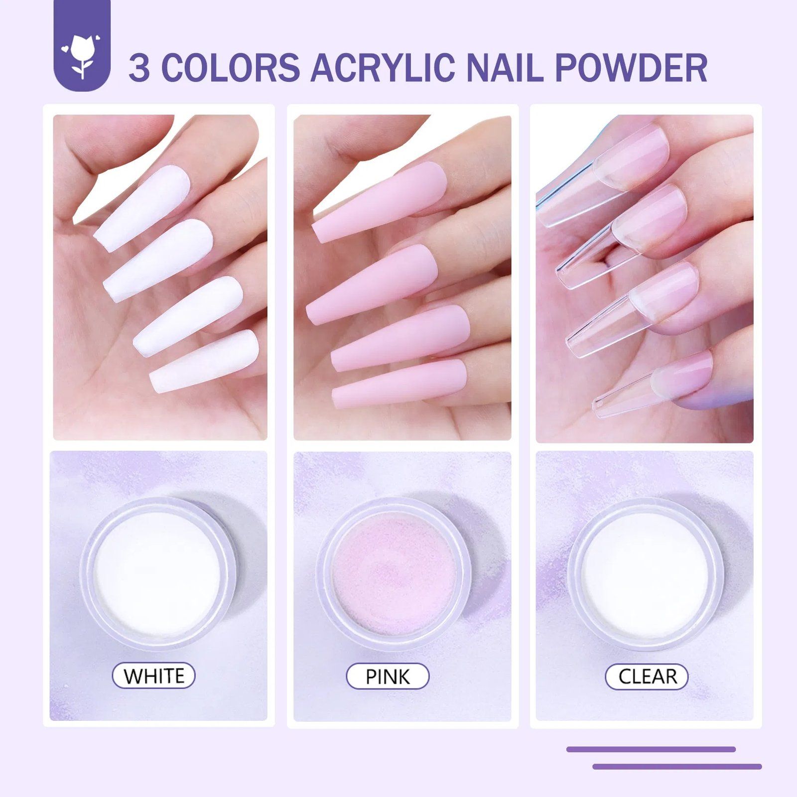 1eec5a5d-4ff5-4995-b144-d384e7e94817.jpg Acrylic Nail Kit With Everything For Beginners, Professional Nail Starter Kit , 24 Color Glitter Acrylic Powder And Liquid Monomer Set, Nail Glitter And DIY Nail Art Tools - Image 3