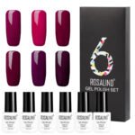 6 Colors Set Solid Color Gel Polish Set Nail Polish Gift Box Manicure - Image 10