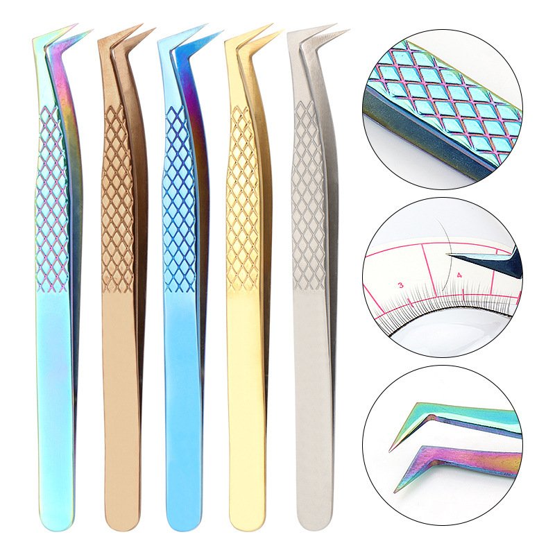 217cbfe6-c2aa-460a-a7a1-6d8eb2cb9d37.jpg Grafting Eyelash Special Tweezers High Precision Fish Pattern Olecranon Tweezers Stainless Steel Eyelash Tweezers - Image 1