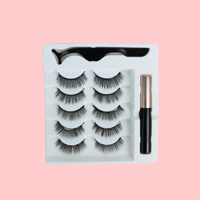 Imitation mink hair magnetic suction false eyelashes - Image 1