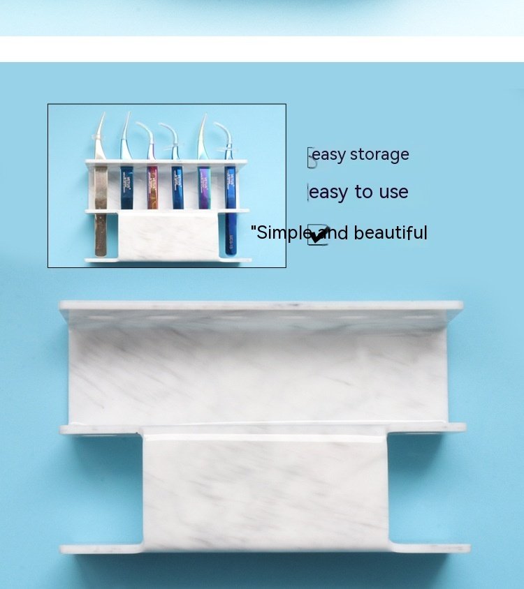 2402191116320327800.jpg 6-hole Eyelash Tweezers Display Stand Acrylic Eyelash Tweezers Rack Organizing Rack Grafting Eyelash Tweezers Storage Rack - Image 9