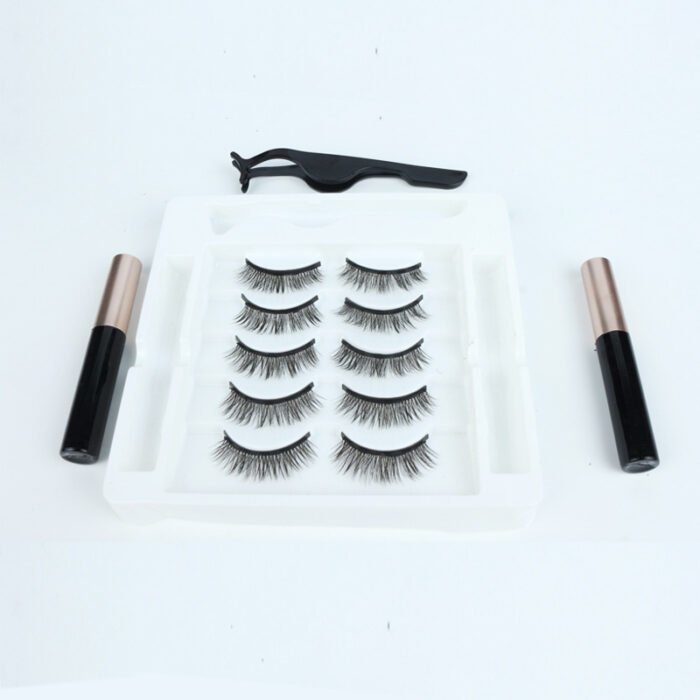 Imitation mink hair magnetic suction false eyelashes - Image 3