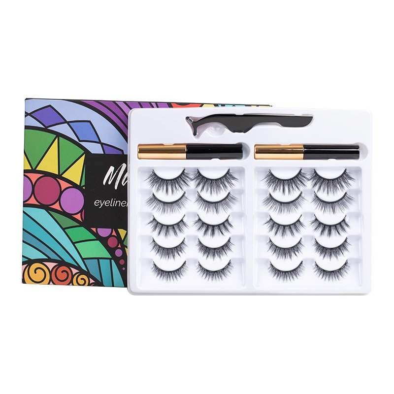 27eec6b7-b5bf-4c66-8806-5218f1bba6eb.jpg Magnetic False Eyelashes 5 Pairs Of Eyeliner - Image 8