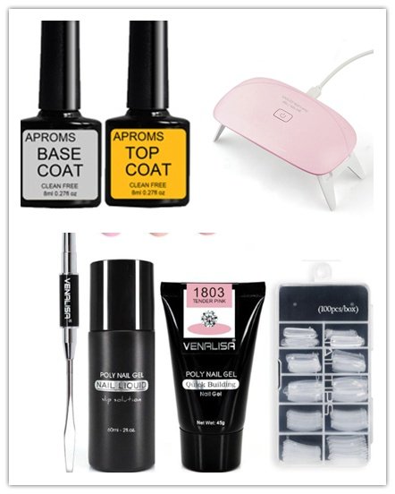2863449816183.jpg Venalisa Poly Nail Gel Kit Nail Fesign Builder Nail Gel Acrylic Transparent Crystal Coumuflage Set Nail Extend Jelly Gel Polish - Image 6