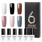 6 Colors Set Solid Color Gel Polish Set Nail Polish Gift Box Manicure - Image 2