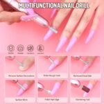 Acrylic Nail Kit Dip Powder Nail Kit Starter With Drill And UV Light, 20 Colors Fast Dry Powder Nail Dipping Kit, With Base & Top Coat Activator Dip Nail Kit For French Nail Art Manicure DIY - Image 8