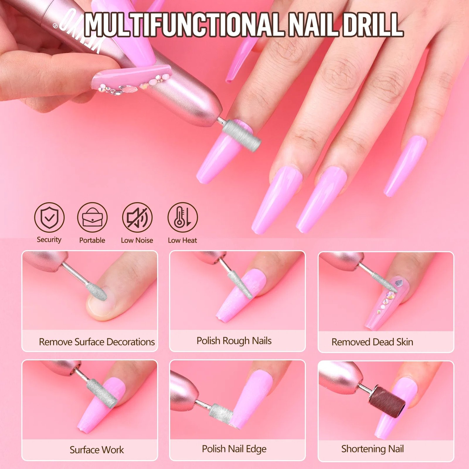 2fce68a0-d409-4977-bed8-3e86a7c04b9b.jpg Acrylic Nail Kit Dip Powder Nail Kit Starter With Drill And UV Light, 20 Colors Fast Dry Powder Nail Dipping Kit, With Base & Top Coat Activator Dip Nail Kit For French Nail Art Manicure DIY - Image 8
