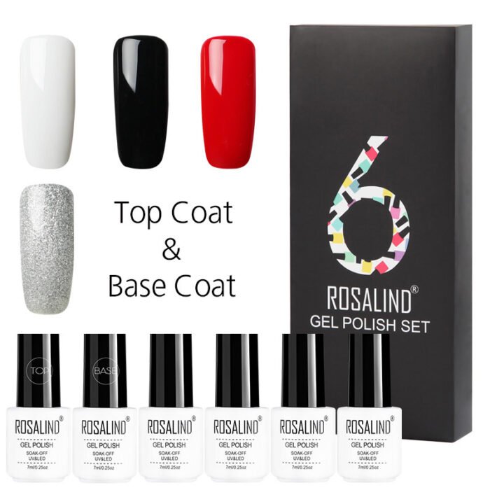 6 Colors Set Solid Color Gel Polish Set Nail Polish Gift Box Manicure - Image 6