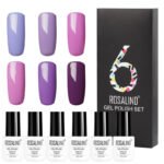 6 Colors Set Solid Color Gel Polish Set Nail Polish Gift Box Manicure - Image 9