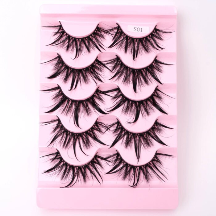 Natural 3D Dramatic Fairy Clusters Manga Lashes Fake Eyelashes - Image 1
