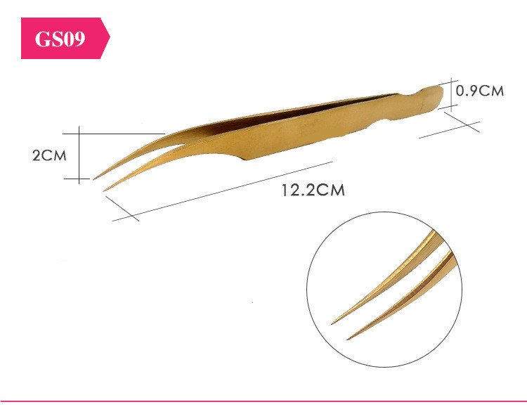 4766496051943.jpg Gold Plated Eyelash Extension Tweezers Eyelash Tool - Image 3