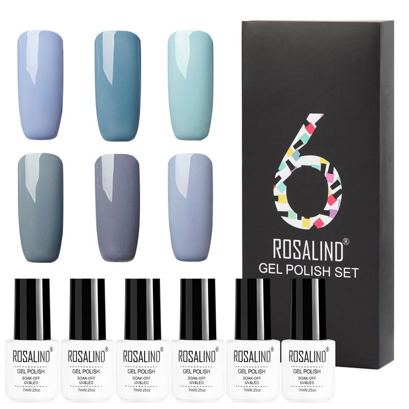 5149845186139.jpg 6 Colors Set Solid Color Gel Polish Set Nail Polish Gift Box Manicure - Image 7