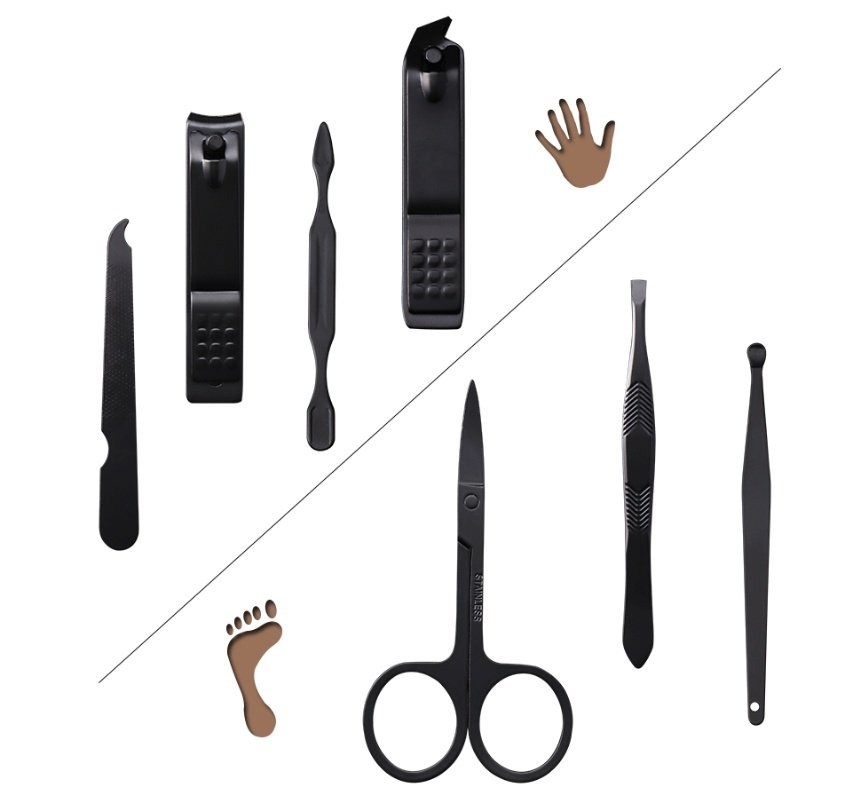 5291725709917.jpg 7 nail clippers Nail Manicure Set knife eyebrow set function Manicure Manicure Kit - Image 2