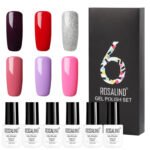 6 Colors Set Solid Color Gel Polish Set Nail Polish Gift Box Manicure - Image 5