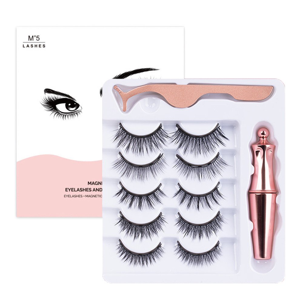 61d3f7a3-5552-43ac-b613-8418daabf49a.jpg Magnetic False Eyelashes 5 Pairs Of Eyeliner - Image 2