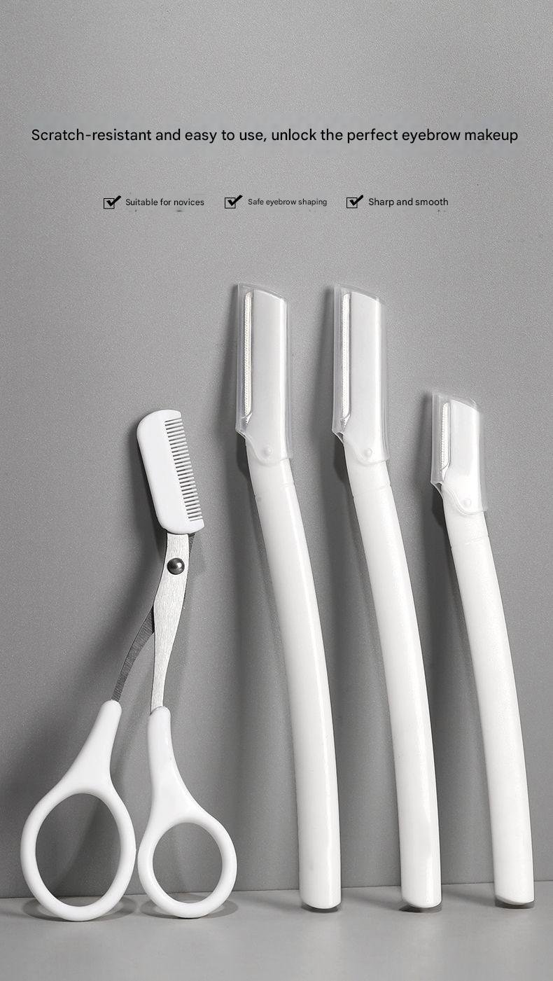 631d483d-075d-4dca-8612-638bedaf07ba.jpg Eyebrow Trimmer Eyebrow Trimming Tool Set Macro Safety Type Beginner Men's And Women's Special Eyebrow Razor - Image 6