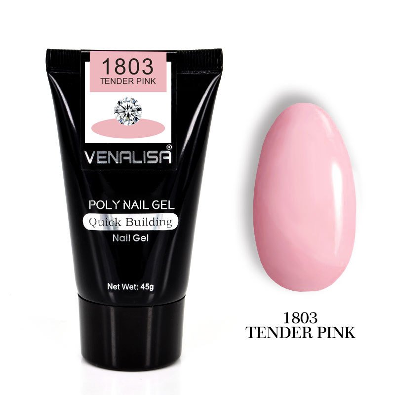 651255430697.jpg Venalisa Poly Nail Gel Kit Nail Fesign Builder Nail Gel Acrylic Transparent Crystal Coumuflage Set Nail Extend Jelly Gel Polish - Image 5