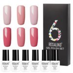 6 Colors Set Solid Color Gel Polish Set Nail Polish Gift Box Manicure - Image 8