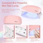 6 PCS Poly Gel Nail Kit With UV Lamp, Nail Brush And Nail Forms Top Base Coat Builder Nails Art Tools - Image 6