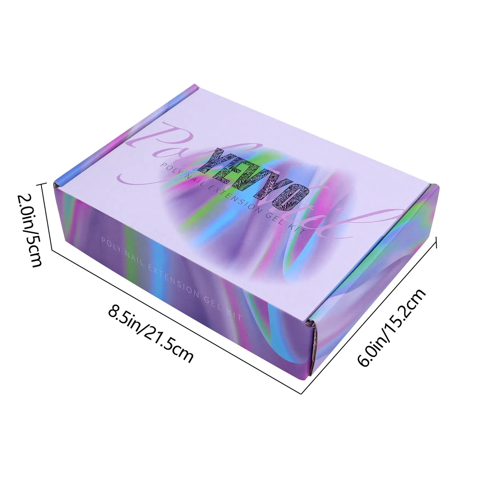 8fe24d2b-f599-4499-8540-333e353c2638.jpg 6 PCS Poly Gel Nail Kit With UV Lamp, Nail Brush And Nail Forms Top Base Coat Builder Nails Art Tools - Image 7