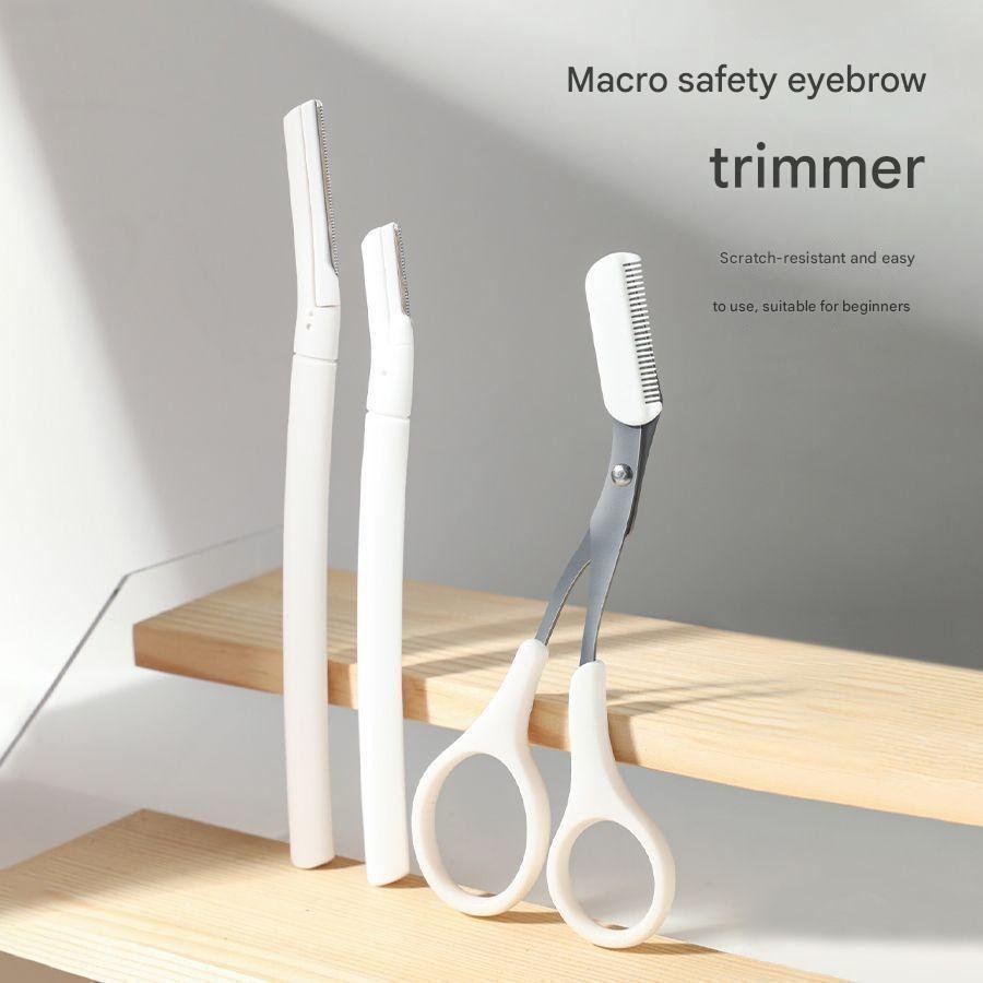 94439fe3-161f-4db3-bd0f-82d9b3e5c84e.jpg Eyebrow Trimmer Eyebrow Trimming Tool Set Macro Safety Type Beginner Men's And Women's Special Eyebrow Razor - Image 5